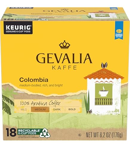 Amazon.com: Gevalia Kaffe Colombian Blend Medium Roast K-Cup